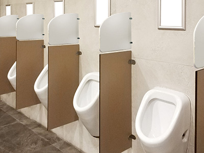 urinals short barrier